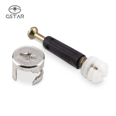 China Modern Furniture Fixture Three-in-One Connector Zinc Alloy Fastener Connecting Eccentric Mini Fix Cam for sale