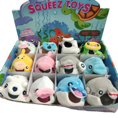 China 2021 New Design Plush Sea Animals Squeeze Water Balloon Pompoms for sale