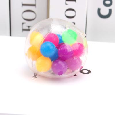 China New Tpr Ball Beads Large Beads Grape Ball Pinch Music Water Balloon Relief Toys for sale