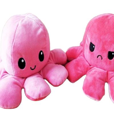 China Hot Selling Flip Octopus Plush Double Sided Octopus Doll Plush Toy for sale