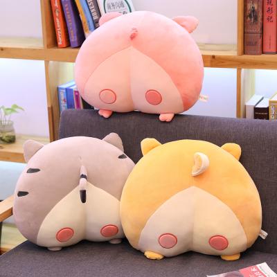 China Creative cat butt cushion cat butt cushion cartoon memory cotton cat cushion trumpet hug sofa chair cushion can be customized logo for sale