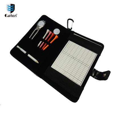 China Popular Sports Caiton Golf Manufacturer Golf Accessory Golf Factory OEM OEM Golf Scorecard Leather Holder for sale