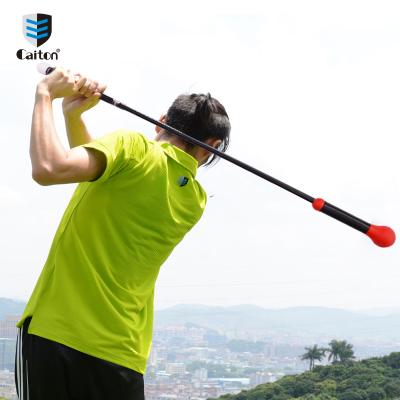 China Sports Caiton Patent New Golf Swing Trainer Golf Training Aids Golf Soft Pole Swing Bar for sale