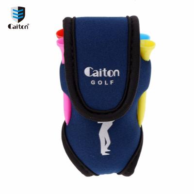 China Custom Golf Caiton Neoprene Golf Ball Bag Waterproof Golf Ball Holder Cheap Golf Ball Pouch With Balls &tees for sale