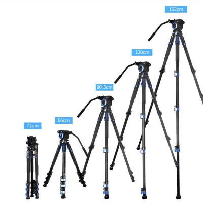 China Portable Flexible Professional Camera Ball Carbon Fiber Tripod Digital Camera Monopod Monopod Main Tripod for sale