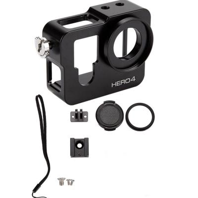 China Gopro Hero 4 GoPros Accessories Waterproof Housing Cover Aluminum Shell Frame for Gopro Hero 4 for sale