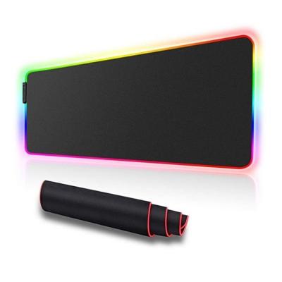 China Multi-Functional RGB Backlight Luminous RGB LED Gaming Led Rubber Mouse Pad With HUB Port for sale