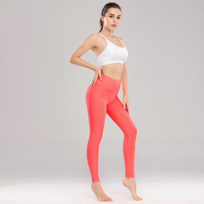 China Anti Wrinkle Women Waist Yoga Pants Tummy Control Slimming Booty Gaiters Workout Butt Lift Running Tights for sale