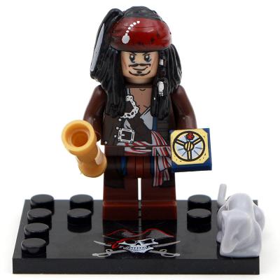 China Construction Toy Hot Sale Pirates Of Caribbean Captain Jack Action Mini Figures Building Blocks Children Toys For kids boys Gifts for sale