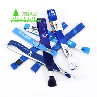 China China fashion design custom empty satin fabric sublimation printing logo key holder wristbands with cell phone strap for sale