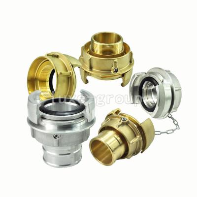 China LUXE NI Type Aluminum Or Brass Material Fire Fighting Hose Coupling With Male Thread G1”-G3” for sale