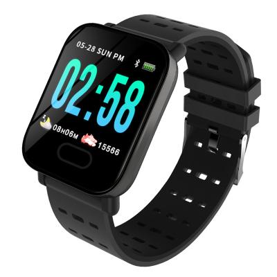 China A6 Touch Screen Shape Heart Rate Music Camera Control Men Women Watch For IOS Android for sale