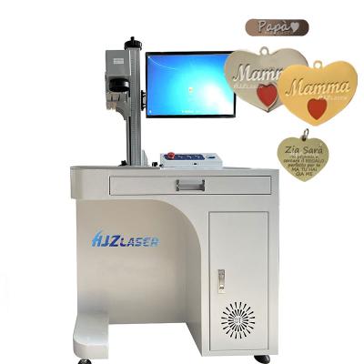 China Deep marking Gold Engraving and Cutting Machine Fiber Laser 30w 50W Raycus Jewelry Laser Marker With Rotary For Rings for sale