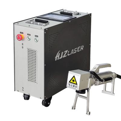 China Metal Rust Oil Painting Removal MOPA 100W Pulse laser cleaning machine price for metal surface rust paint oil fast removal for sale