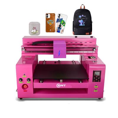 China Hotels 5060 6090 UV Flatbed Printer Inkjet Printer for phone case printing for sale