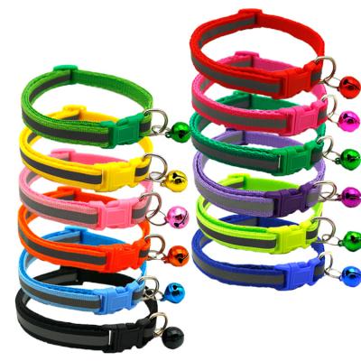 China Wholesale Goods Cat Reflective Collar With Colored Adjustable Buckle Stocked By BREAKINGPOINT for sale