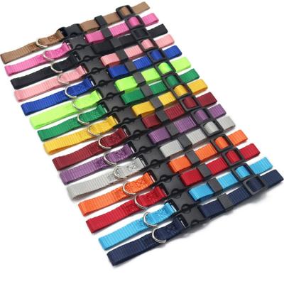 China Wholesale Soft Safety Collars Puppy ID Collar Stocked Nylon Adjustable Loose ID For Newborn Pets for sale