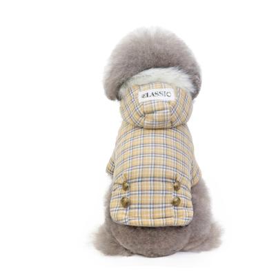 China Newest Viable Pet Clothes Factory Wholesale Pet Winter Coat Stocked Dog Apparel Pet Clothes With Hat for sale