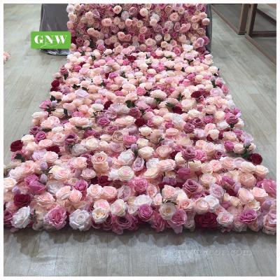 China Wedding / Party / Events / Shop / Home Wall Decoration GNW Artificial Flower Roses Flower Wall for sale