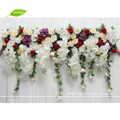 China GNW FLW1708005 Eco-friendly Colorful Hanging Orchids Flower Wall Decoration for sale