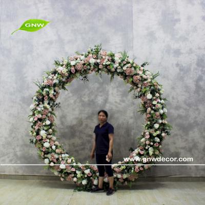 China GNW Durable Elegant Stage Decoration Backdrop Floral Design Flower Wall For Home Decoration Backdrop for sale