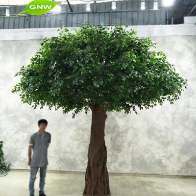 China GNW BTR1045 12ft High Durable Plastic Green Tree Artificial Landscaping Plants For Sale for sale