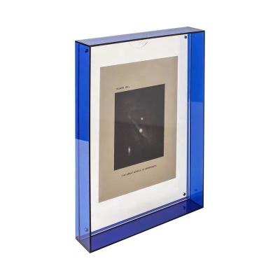 China Display Picture Customized Clear Color 5mm Thickness Simple Design Stronger Durable Acrylic Multifunctional Photo Frame for sale