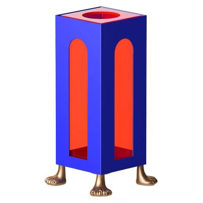 China Morden Rainbow column square column luxury glass bubble can be inserted into dry flowers, can be hydroponic flower vases acrylic cylinders for sale