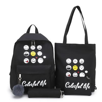 China New Children Many Design Anti-theft Storage Bag Set Cute Students School Bag 4 Sets Cartoon Backpack for sale