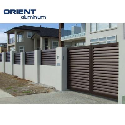 China New Design Easily Assembled Original Composite Aluminum WPC Fence For Privacy Garden for sale