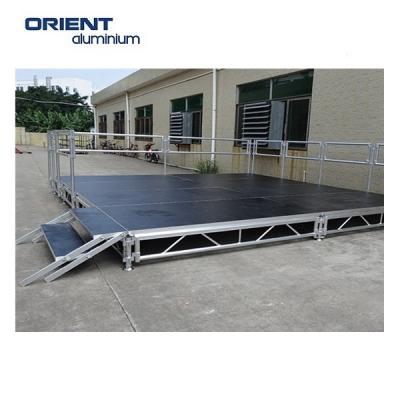 China Aluminum Alloy Aluminum Stage Frame Truss Structure Cheap Portable Stage for sale