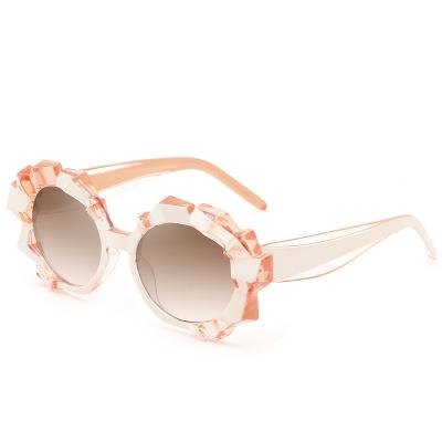 China Fashion sunglasses 2021 new sunglasses tend eyeglasses All-match sunshade irregular sunglasses for sale