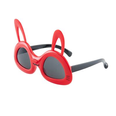 China 2021 New Fashion Children's Glasses Sunglasses Shape Cartoon Rabbit UV Protection Full Frame Sunglasses for sale