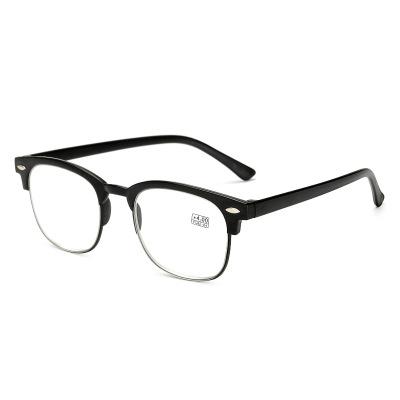 China Newest New Fashional TR90 Reading Glass Half Frame Cheap Light Weight Blu-ray Reading Glasses for sale