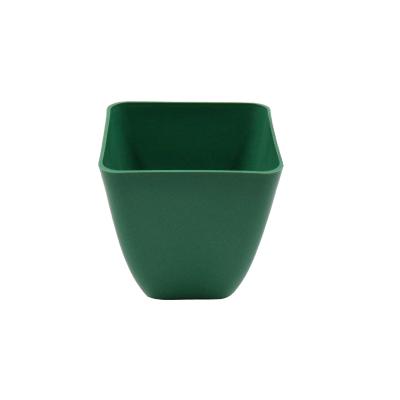 China Wholesale Modern Biodegradable Indoor Plant Small Bulk Pot Natural Bamboo Fiber Garden Flower Pot Green Plant Pot for sale