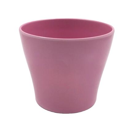 China Modern Natural Bamboo Indoor Biodegradable Succulent Pot Green Plant Flower Fiber Fiber Pure Color Garden Durable for sale