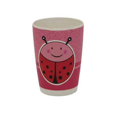 China Industrial Biodegradable Natural Bamboo Fiber Cartoon Printing Kids Mugs Kids Water Bottle Child Eco-friendly Cup for sale