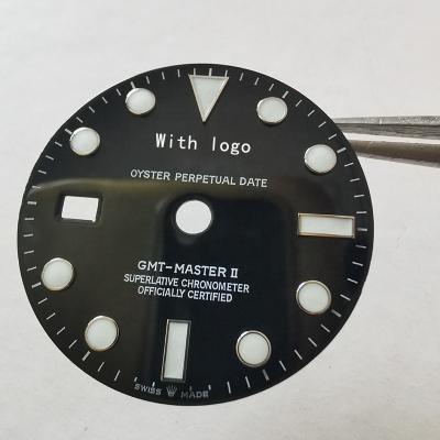 China Replaceable watch dial for GMT 3186 movement, 126710 watch spare parts, watchmaker repair center aftermarket for sale