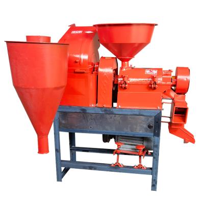 China HUADA Rice Mill Industry 2 in 1 6N50 Rice Mill Machine Combined with 9FQ-200 Hammer Mill Crusher for Rice, Corn, Wheat, Maize and Spices Te koop