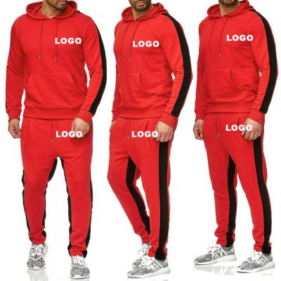 China Custom Made Manufacturer Sportswear Anti-UV Designer Logo Sports Jogging Sweatsuit Tracksuits Set For Men for sale