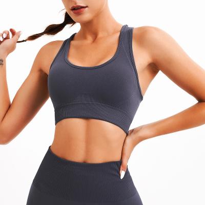 China Breathable Running Sports Bra Custom Made Yoga Wear Fitness Support Yoga Bra Sportswear Women Workout Bra Top for sale