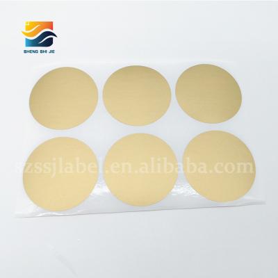 China Scratch Off Scratch Off Sticker Scratch Off Gold Labels Around 48mm for sale