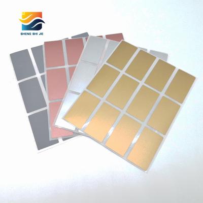 China Scratch-Off 300pcs 23mm*42mm Silver Gray Gold Rose Gold Scratch Off Stickers Marks Tickets Promotional Games for sale