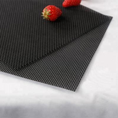 China Plain Weave Black Vinyl Coated Security Screen Wire Mesh for sale