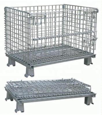 China Viable Collapsible Wire Storage Basket Warehouse Storage Basket for sale