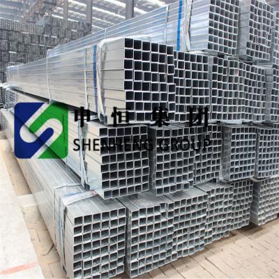 China Structure Pipe Square Pipe Hot Dipped Galvanized Galvanized Steel for sale