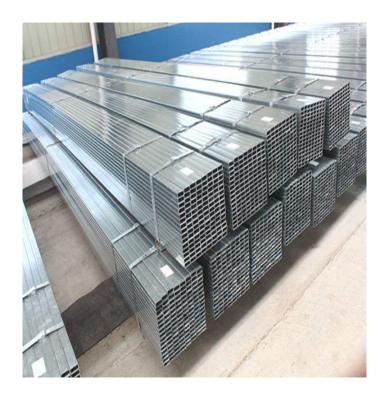 China construction astm a36 square pipe galvanized perforated square tube galvanized shs pipe for sale