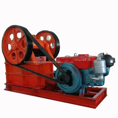 China PE 150*250 200x300 PE250x400 diesel engine stone and rock mining small capacity mobile jaw crusher for gold, lime with spare parts for sale