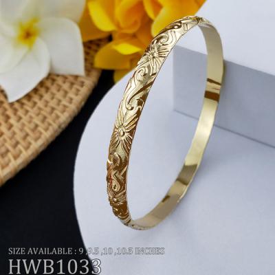 China USUN Hawaiian Hawaiian Jewelry Fast Delivery Gold Plated Bangle Women Jewelry for sale