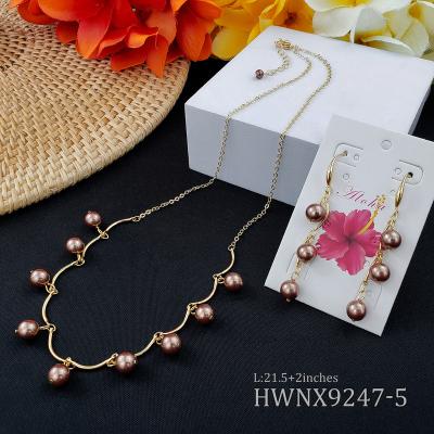 China Fashion Jewelry Set Casual/Sporty Earring Sets Necklace For Women Wholesales Necklace Jewelry for sale